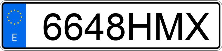 Numer rejestracyjny 6648HMX posiada PEUGEOT CITYSTAR