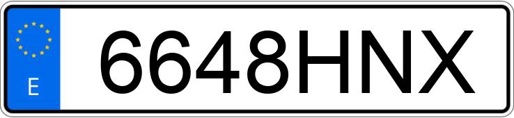 Numer rejestracyjny 6648HNX posiada AUDI A4