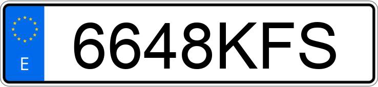 Numer rejestracyjny 6648KFS posiada KIA CEED