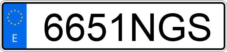 Numer rejestracyjny 6651NGS posiada YAMAHA MT 07