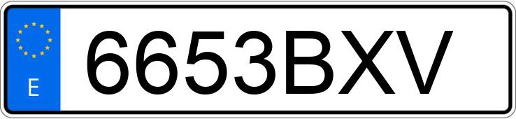 Numer rejestracyjny 6653BXV posiada BMW SERIE 3