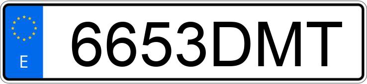 Numer rejestracyjny 6653DMT posiada VOLKSWAGEN GOLF Numer rejestracyjny 6653DMT posiada VOLKSWAGEN GOLF