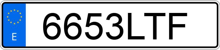 Numer rejestracyjny 6653LTF posiada VOLKSWAGEN GOLF Numer rejestracyjny 6653LTF posiada VOLKSWAGEN GOLF