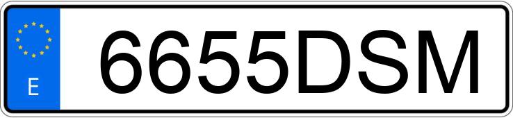 Numer rejestracyjny 6655DSM posiada FORD MONDEO