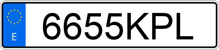 Numer rejestracyjny 6655KPL posiada BMW X1 Numer rejestracyjny 6655KPL posiada BMW X1