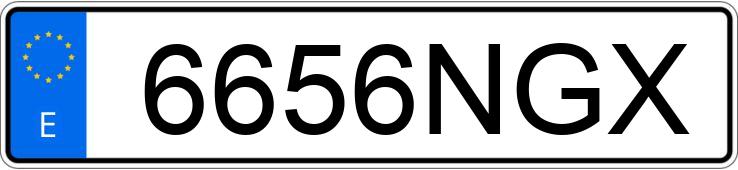 Numer rejestracyjny 6656NGX posiada HONDA CB 125