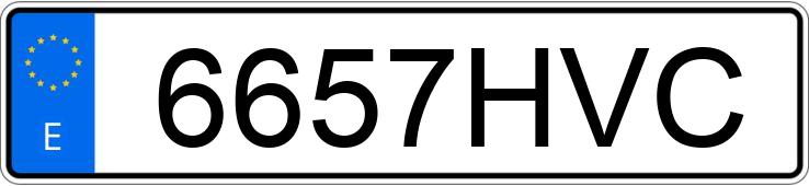 Numer rejestracyjny 6657HVC posiada SEAT IBIZA Numer rejestracyjny 6657HVC posiada SEAT IBIZA