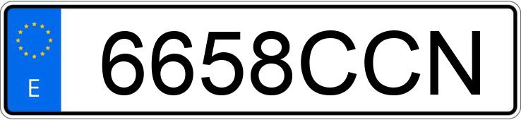 Numer rejestracyjny 6658CCN posiada VOLKSWAGEN GOLF