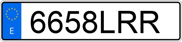 Numer rejestracyjny 6658LRR posiada BMW SERIE 5