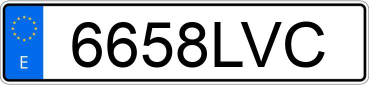 Numer rejestracyjny 6658LVC posiada CITROEN JUMPY