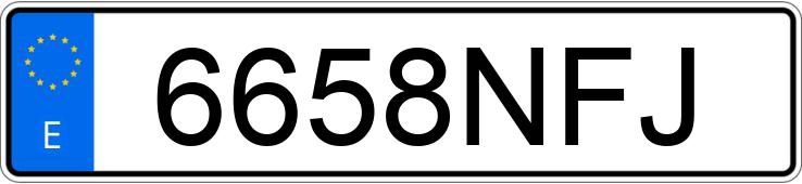 Numer rejestracyjny 6658NFJ posiada BENTLEY BENTAYGA