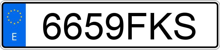 Numer rejestracyjny 6659FKS posiada BMW SERIE 1