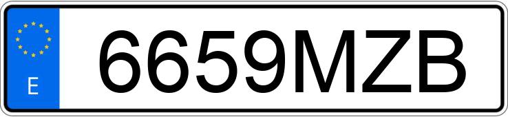 Numer rejestracyjny 6659MZB posiada BMW SERIE 3