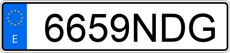 Numer rejestracyjny 6659NDG posiada VOLKSWAGEN TAIGO