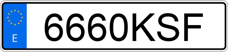 Numer rejestracyjny 6660KSF posiada KIA SOUL