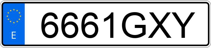 Numer rejestracyjny 6661GXY posiada BMW X1