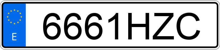 Numer rejestracyjny 6661HZC posiada MAZDA MAZDA3