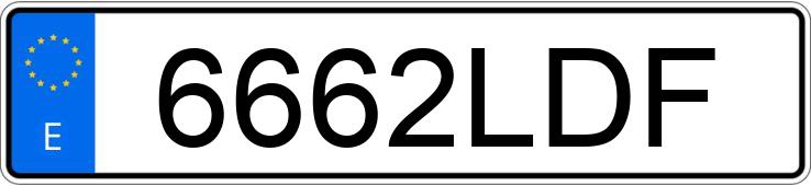 Numer rejestracyjny 6662LDF posiada PEUGEOT 3008