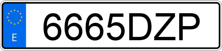 Numer rejestracyjny 6665DZP posiada RENAULT MEGANE