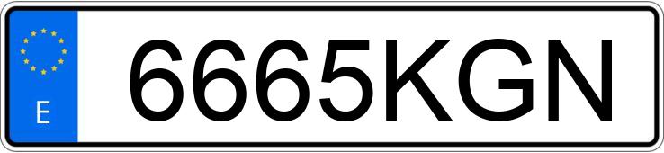 Numer rejestracyjny 6665KGN posiada MERCEDES B (246/242)