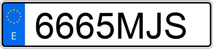 Numer rejestracyjny 6665MJS posiada MERCEDES C (205)