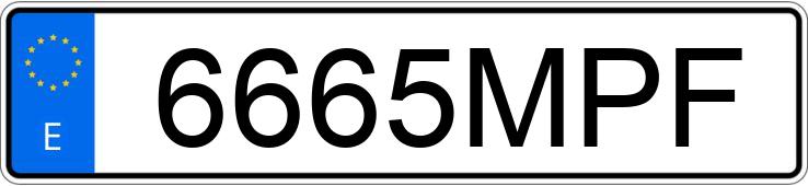 Numer rejestracyjny 6665MPF posiada TOYOTA YARIS CROSS