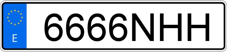 Numer rejestracyjny 6666NHH posiada VOLKSWAGEN POLO