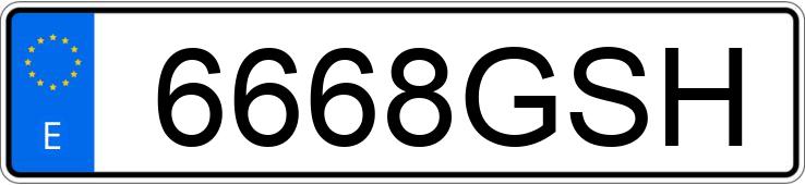 Numer rejestracyjny 6668GSH posiada FORD MUSTANG Numer rejestracyjny 6668GSH posiada FORD MUSTANG