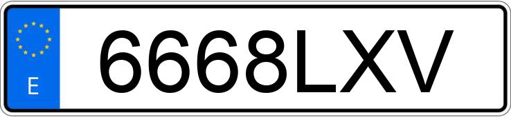 Numer rejestracyjny 6668LXV posiada MAN TGX Numer rejestracyjny 6668LXV posiada MAN TGX