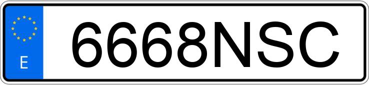 Numer rejestracyjny 6668NSC posiada TOYOTA C-HR