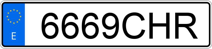Numer rejestracyjny 6669CHR posiada SKODA FABIA Numer rejestracyjny 6669CHR posiada SKODA FABIA