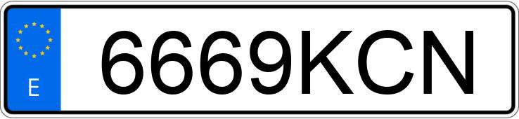 Numer rejestracyjny 6669KCN posiada MERCEDES GLC (253)