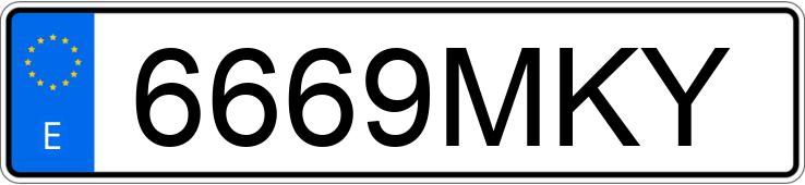 Numer rejestracyjny 6669MKY posiada VOLKSWAGEN TAIGO Numer rejestracyjny 6669MKY posiada VOLKSWAGEN TAIGO