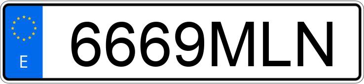 Numer rejestracyjny 6669MLN posiada SEAT LEON