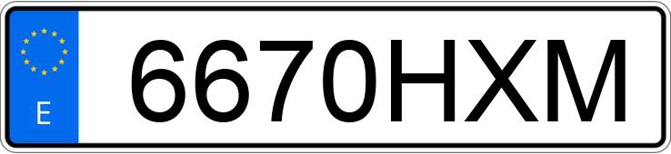 Numer rejestracyjny 6670HXM posiada SEAT IBIZA Numer rejestracyjny 6670HXM posiada SEAT IBIZA