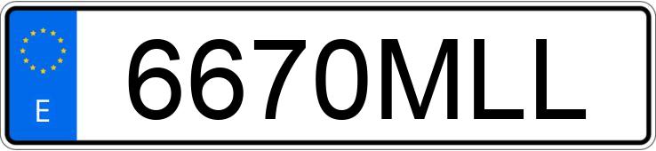 Numer rejestracyjny 6670MLL posiada BMW SERIE 5