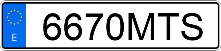 Numer rejestracyjny 6670MTS posiada PEUGEOT 3008