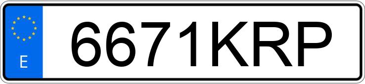 Numer rejestracyjny 6671KRP posiada VOLVO XC40