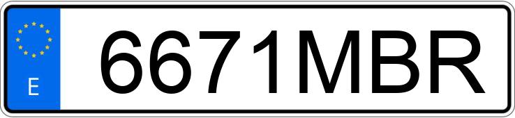 Numer rejestracyjny 6671MBR posiada CITROEN C3