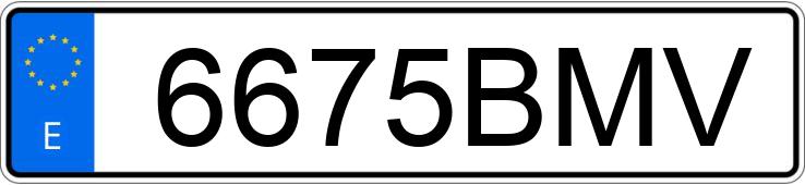 Numer rejestracyjny 6675BMV posiada SEAT IBIZA