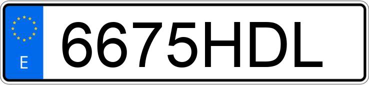 Numer rejestracyjny 6675HDL posiada TOYOTA AURIS