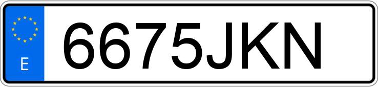 Numer rejestracyjny 6675JKN posiada VOLKSWAGEN CC