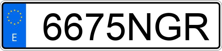 Numer rejestracyjny 6675NGR posiada OPEL VIVARO