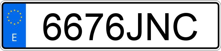 Numer rejestracyjny 6676JNC posiada RENAULT KANGOO