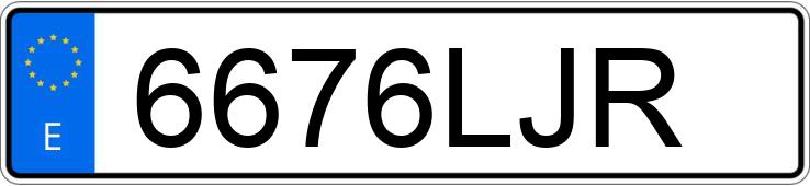 Numer rejestracyjny 6676LJR posiada PEUGEOT 308