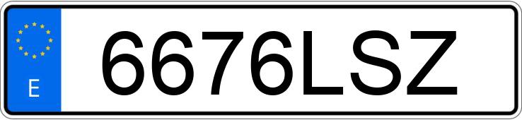 Numer rejestracyjny 6676LSZ posiada FIAT 500