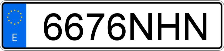 Numer rejestracyjny 6676NHN posiada TESLA MODEL 3