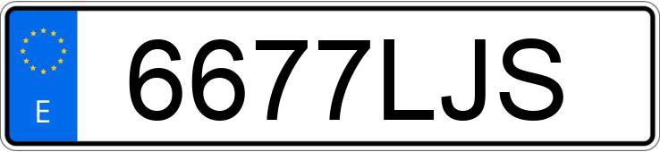 Numer rejestracyjny 6677LJS posiada MERCEDES GLC (253)