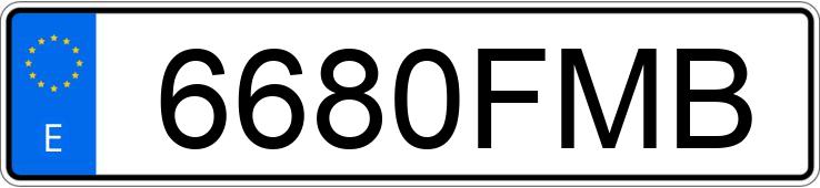 Numer rejestracyjny 6680FMB posiada AUDI Q7