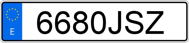 Numer rejestracyjny 6680JSZ posiada CITROEN C4